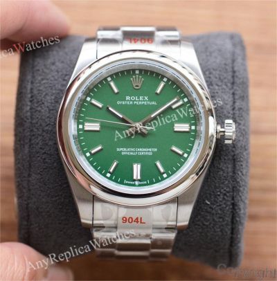 Copy Rolex Oyster Perpetual Citizen Movement 41mm Men Watches Green Dial